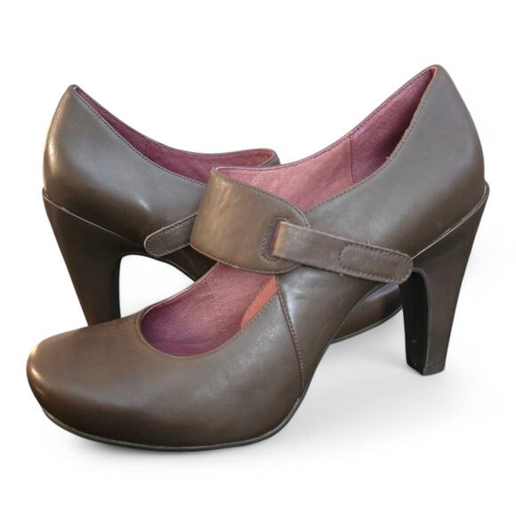 Tsubo Womens Sin Mary Jane Heels Adjustable Straps 10 Academia Artsy Romantic - Picture 1 of 13